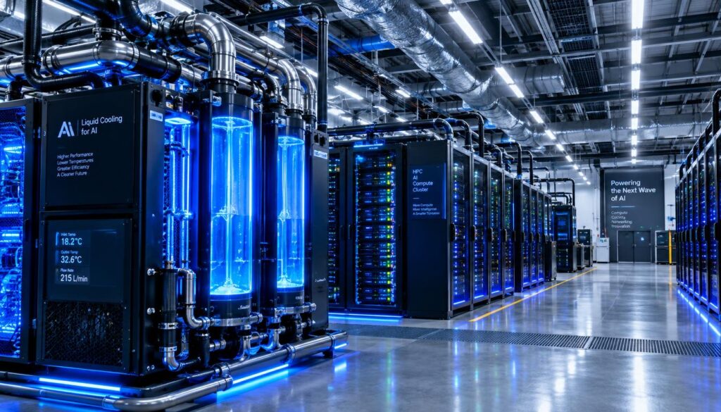 Data center cooling equipment supporting artificial intelligence computing